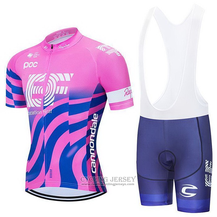 2020 Cycling Jersey EF Education First-drapac Pink Blue Short Sleeve And Bib Short